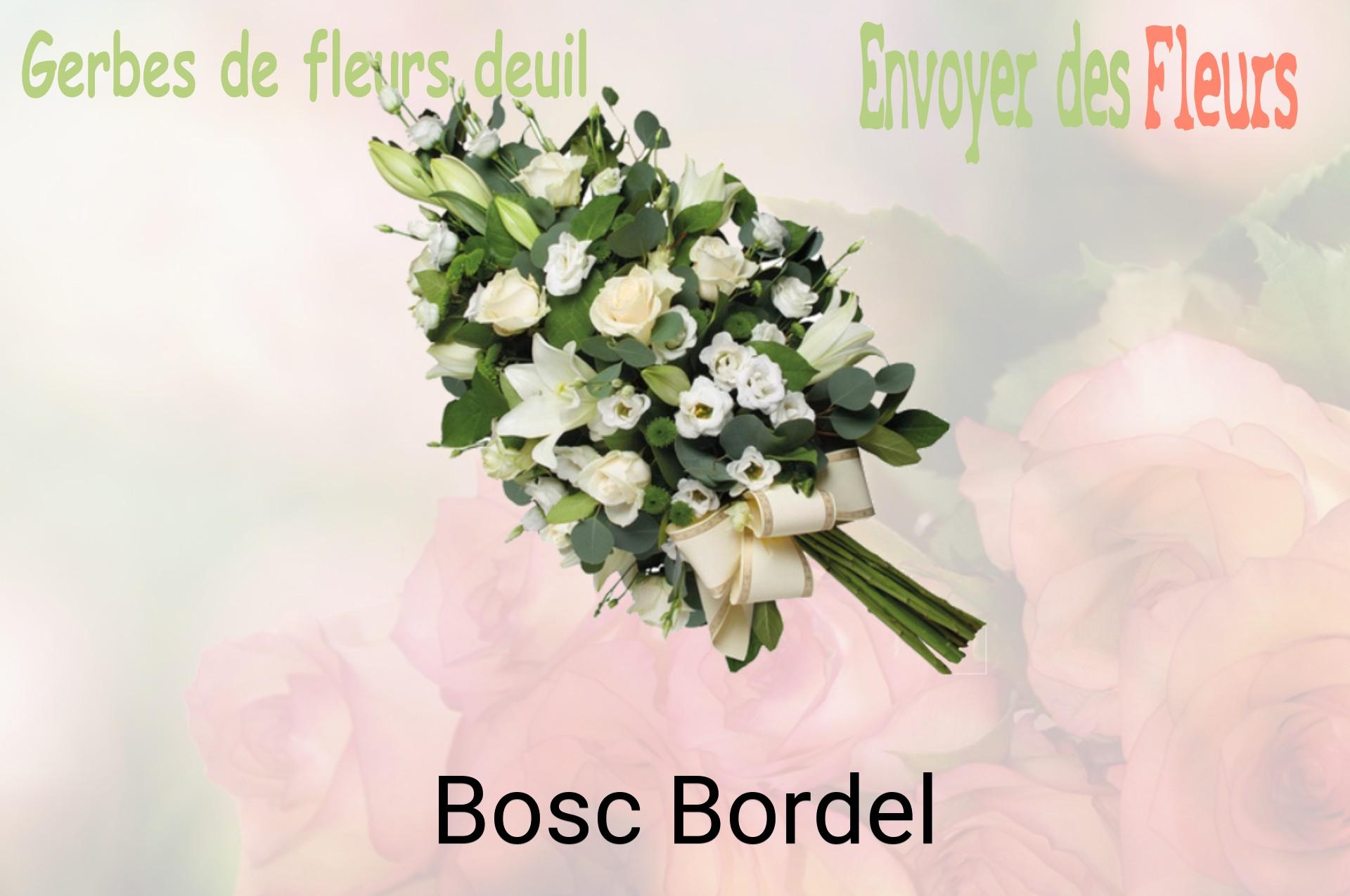Gerbe de fleurs de deuil livrée à Bosc-Bordel